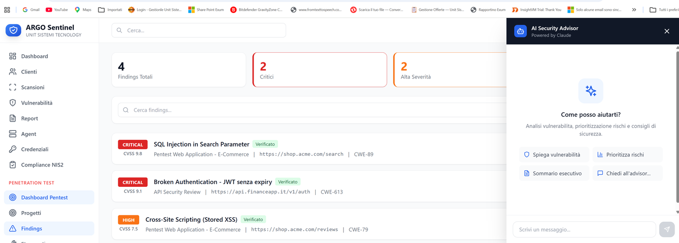 Assistente AI powered by Claude per analisi vulnerabilita
